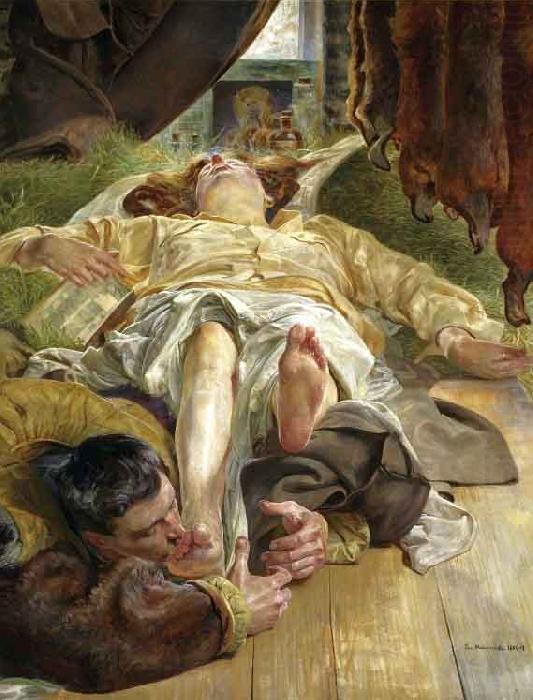Jacek Malczewski Death of Ellenai china oil painting image